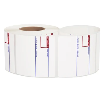 Custom Self Adhesive Paper Direct Thermal Sticker 58x40 58x60 Weight Scale Label Printing Rolls Barcode Labels For Supermarket