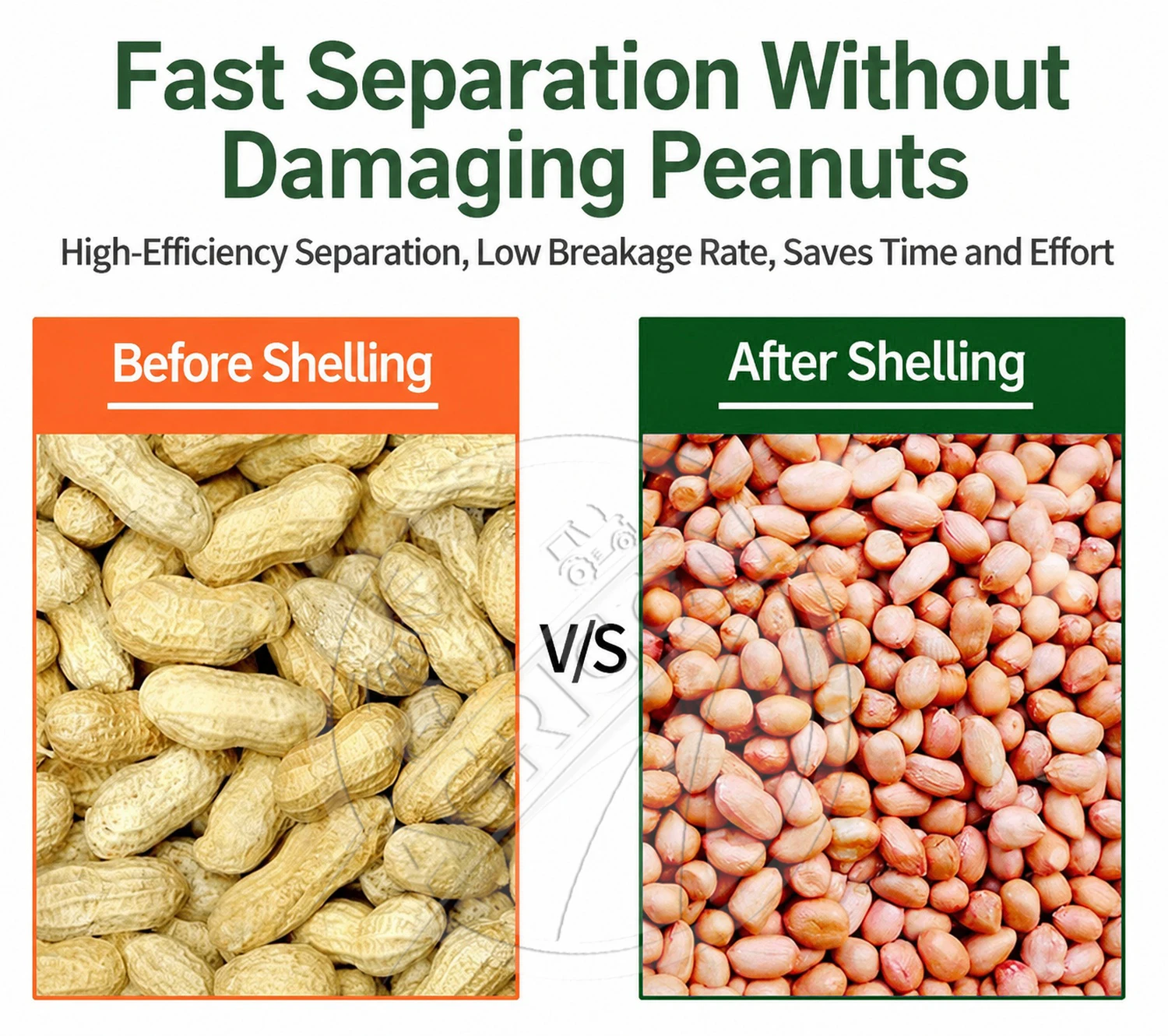 Double Roller Peanut Sheller