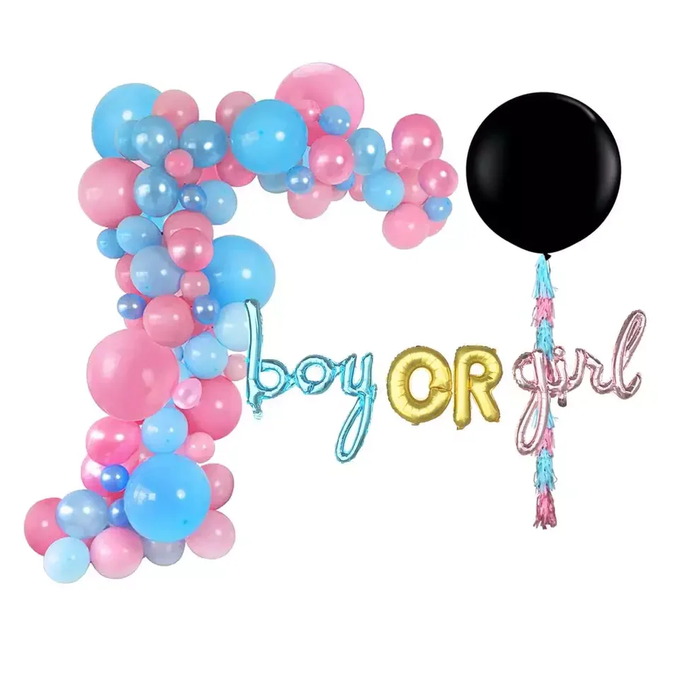 36 Inch Gender Reveal Balloon Garland Decorating Strip Boy Or Girl Foil ...