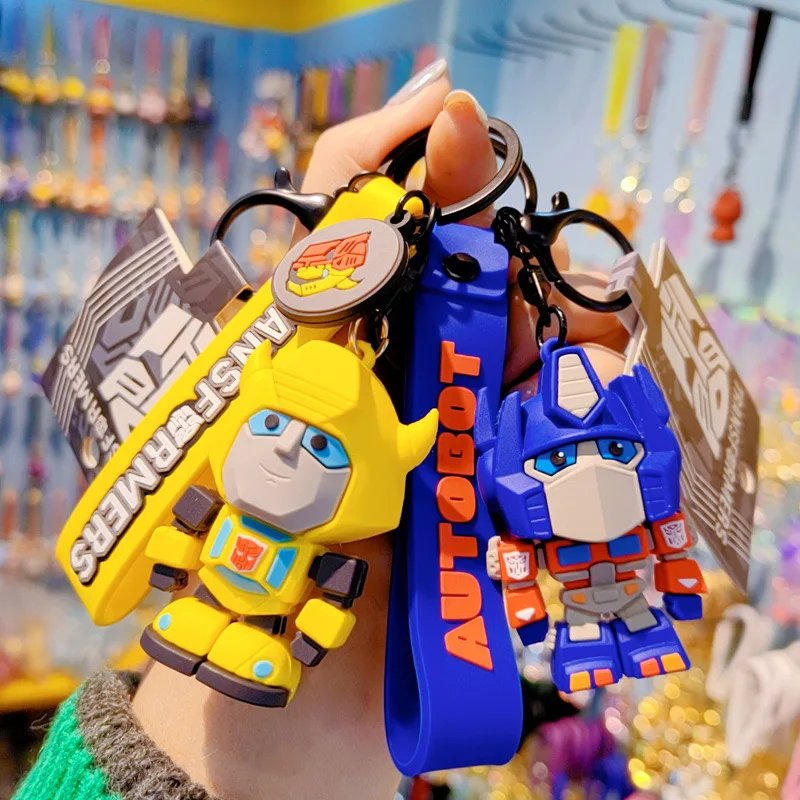 Factory Direct Sales Genuine Trans Formers Car Keychain Backpack Pendant Optimu Prime Doll Accessories Small Gifts Wholesale