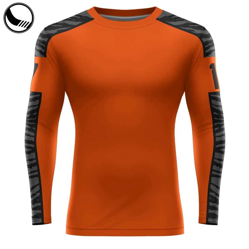 Plain Blank Rash Guard Custom logo