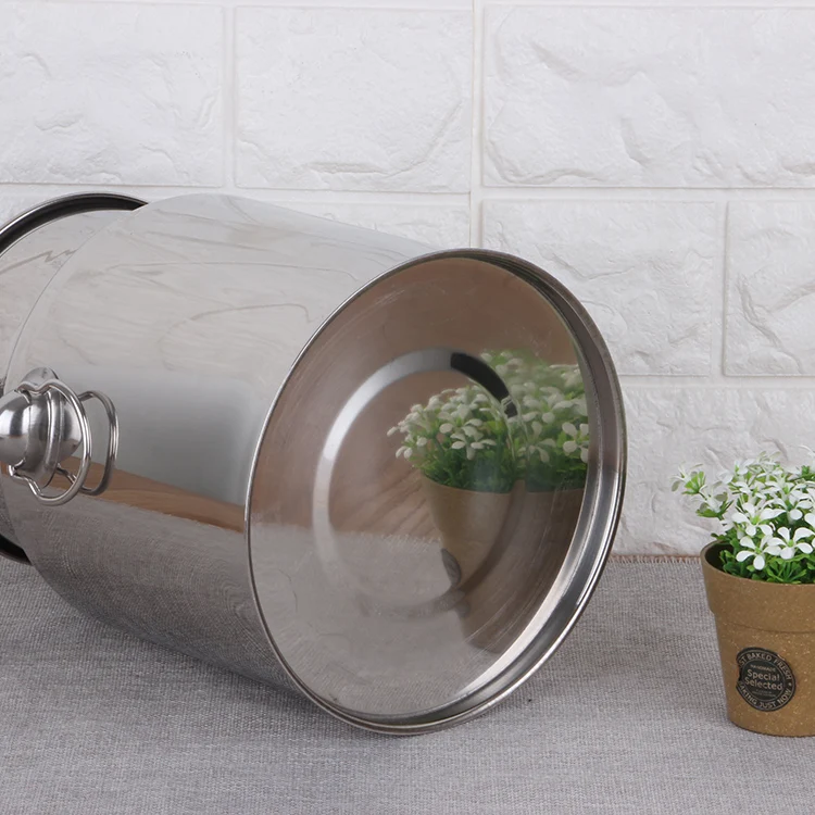 Factory Direct Sales Stainless Steel 5L Sealing Can Bucket Seal Pot Milk Can with Best Sealing Lid_1
