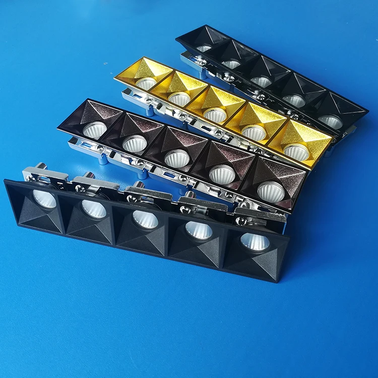 Ceiling Lamp Linear Reflector with Anti Glare Cover Grille  Light Led Reflector 15 25 35 Degree for Smd 3535 3030 2835