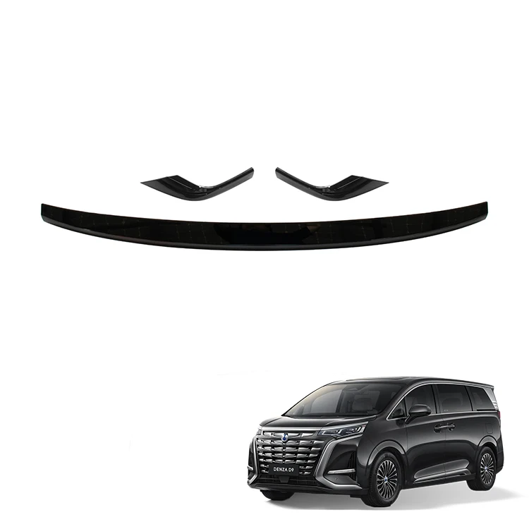Rear Trunk Guard For BYD Denza D9 Carbon Fiber Rear Truck Guard ABS Decorative Trims Cover Car Exterior Accessories
