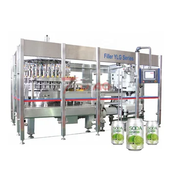 Drink can filler and seamer machine aluminum can filling machine juice can filling production line turnkey project