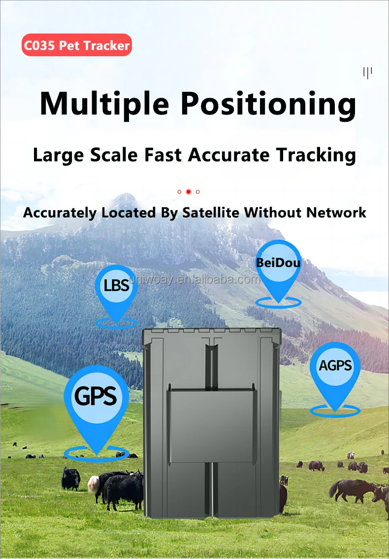 GPS Tracker Wild Animal GPS Tracking Device C035 Real Time Waterproof Goat Sheep 4G Tracking Locator