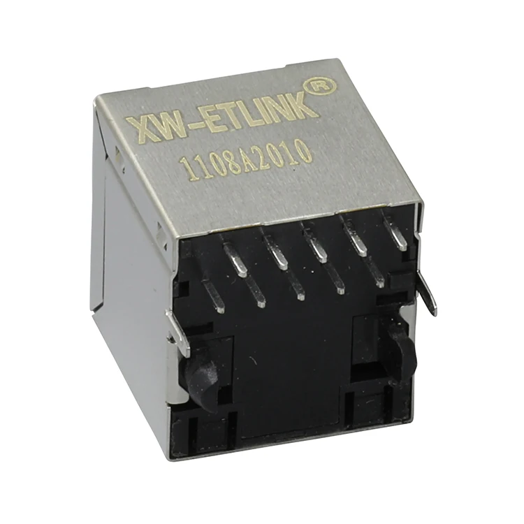 Public company connector with transformer stack jack 100M 1G 5G 10G ICM RJ45