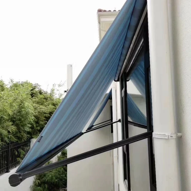 China supply top quality custom horizontal extension balcony restaurant retractable sun shade awning