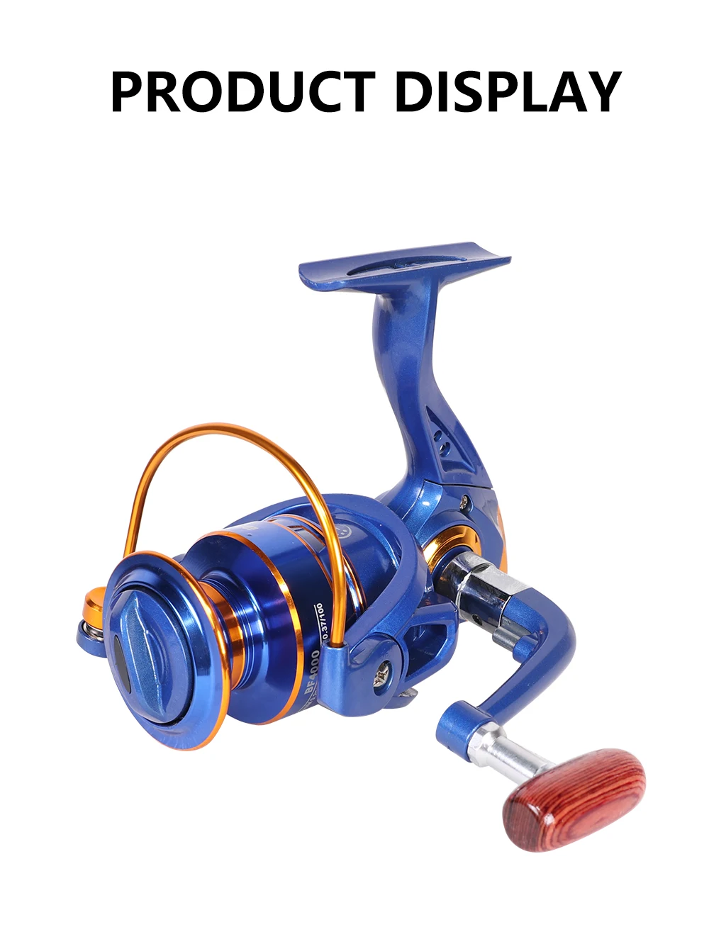 ef1000-7000 fishing reel Yumoshi 12BB 5.2:1 heavy metal, rotatable Reels Fly Wheel For Fresh/ Salt Water reverse bearing YUMOSHI EF Series Gold Fishing