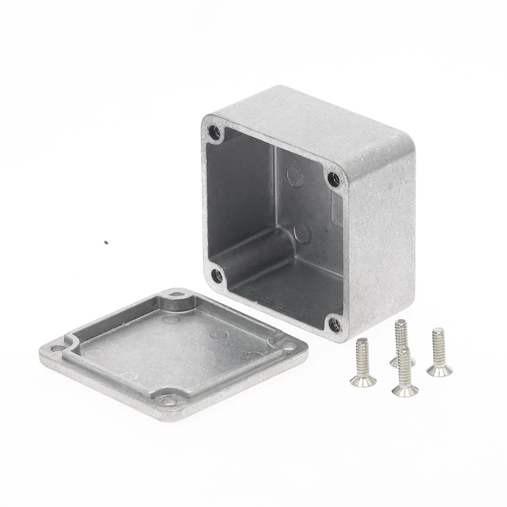Produktbild von 1590XX Aluminium-Gehäuse Für Elektronik – Silberne Effektbox 145x121x39 Mm – Stabil, Leicht & Vielseitig