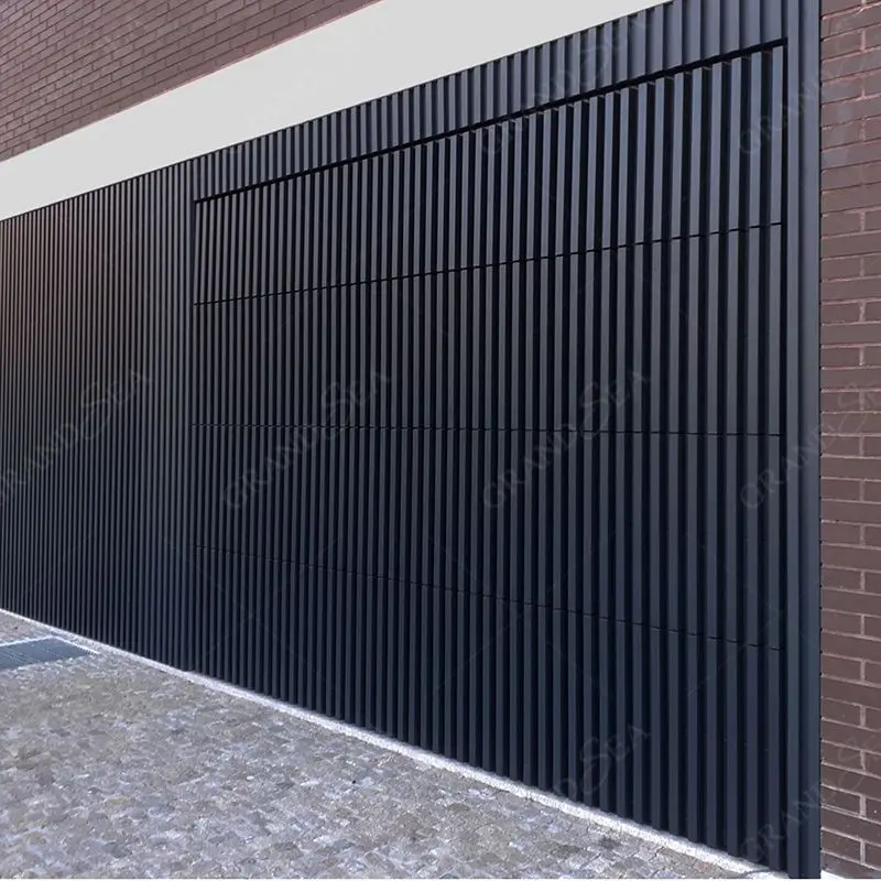 Infinity Flush Panel Smooth Aluminum Garage Door with Horizontal Modern Roll up Garage Doors Lowes