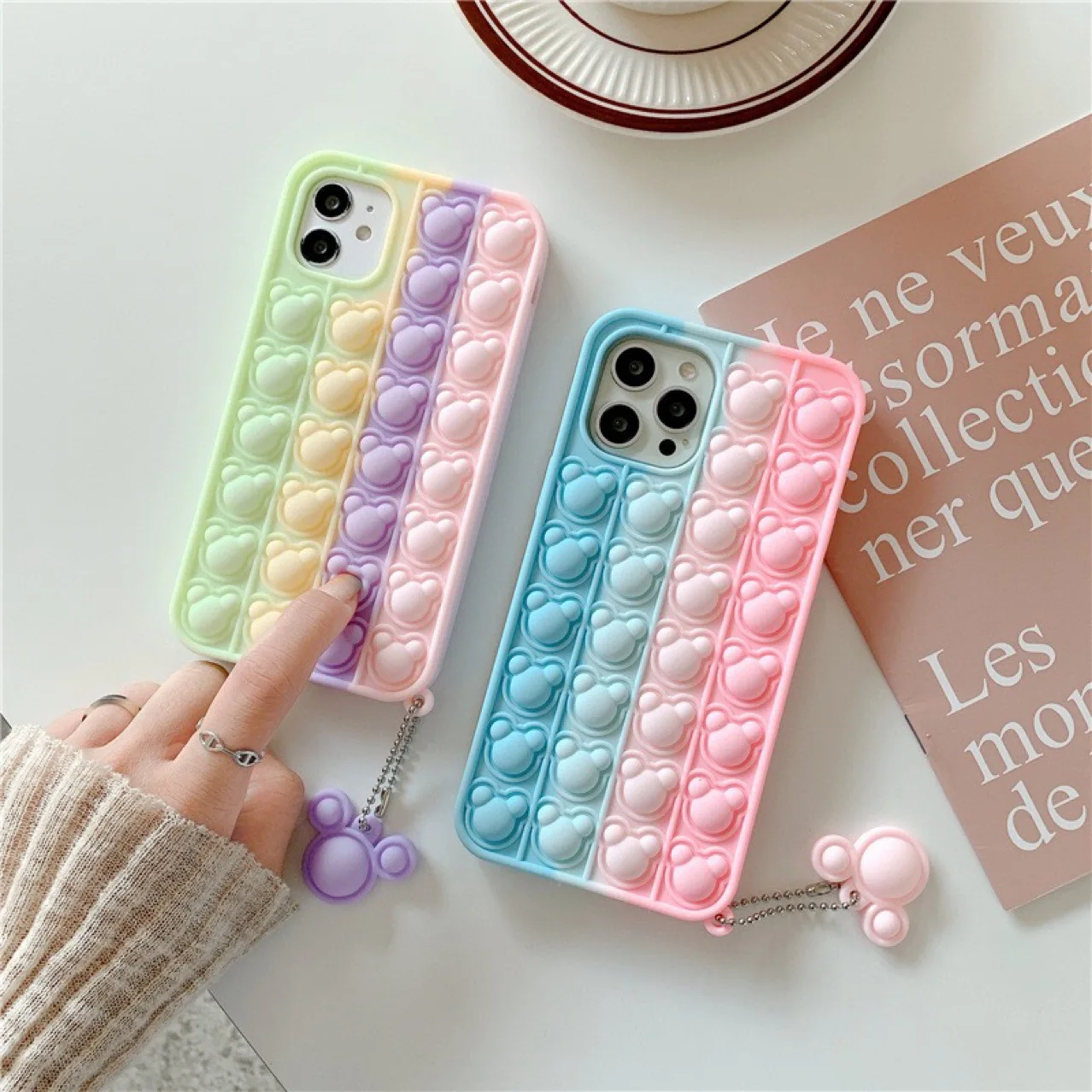 2021 for iPhone Soft Silicone Cover Rainbow Push Bubble Fidget Toy Pop It  Phone Case for Samsung Android - China Pop It Phone Case and Rainbow Phone  Case price