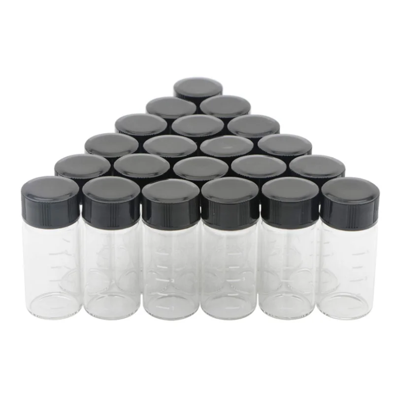 Borosilicate Glass 20ml Liquid Scintillation Vial With White Lined