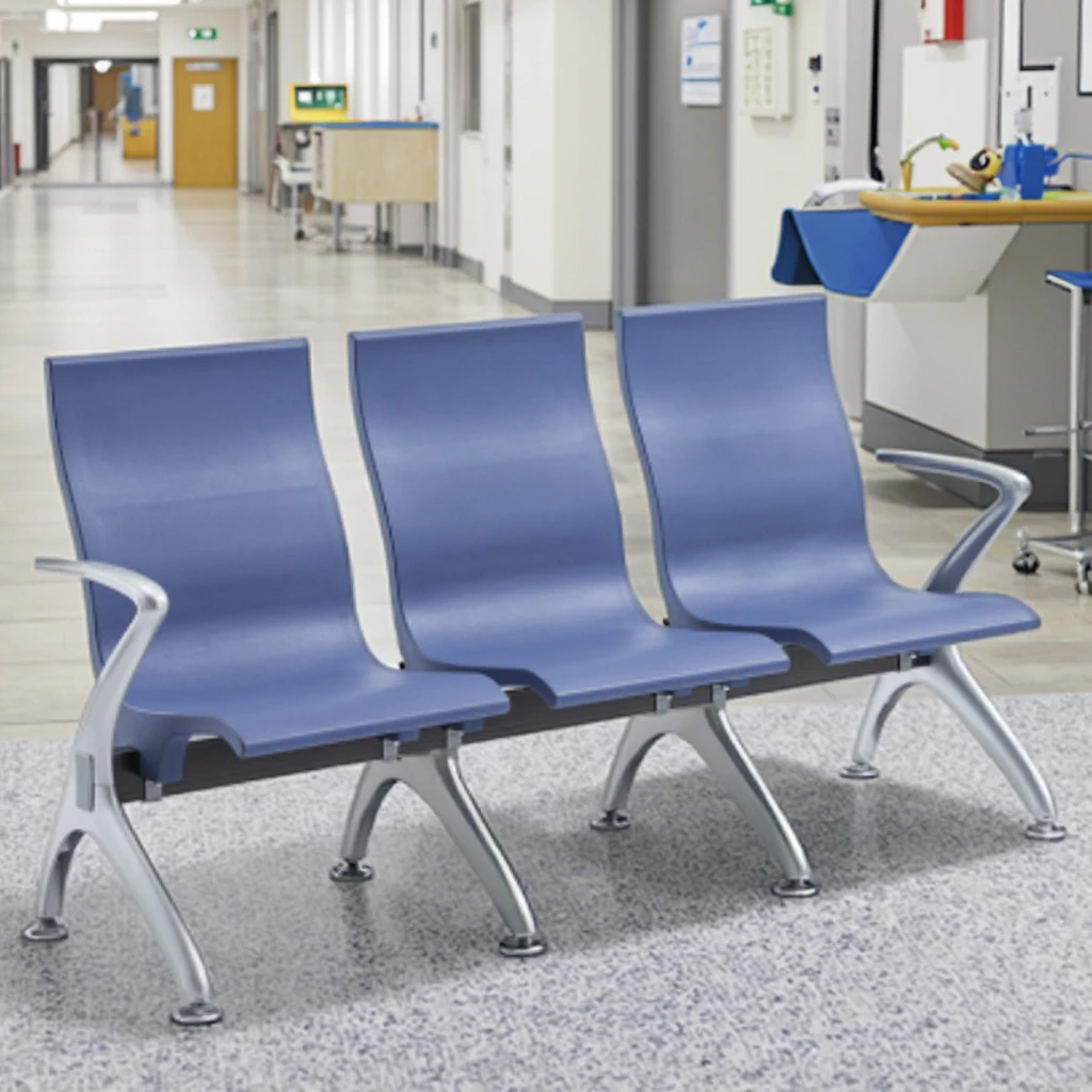 Commercial Grade Injection Molded PU Chairs with Reinforced Steel Legs 2