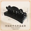 Soporte de resina para ventilador plegable negro