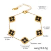 Gold black acrylic bracelet