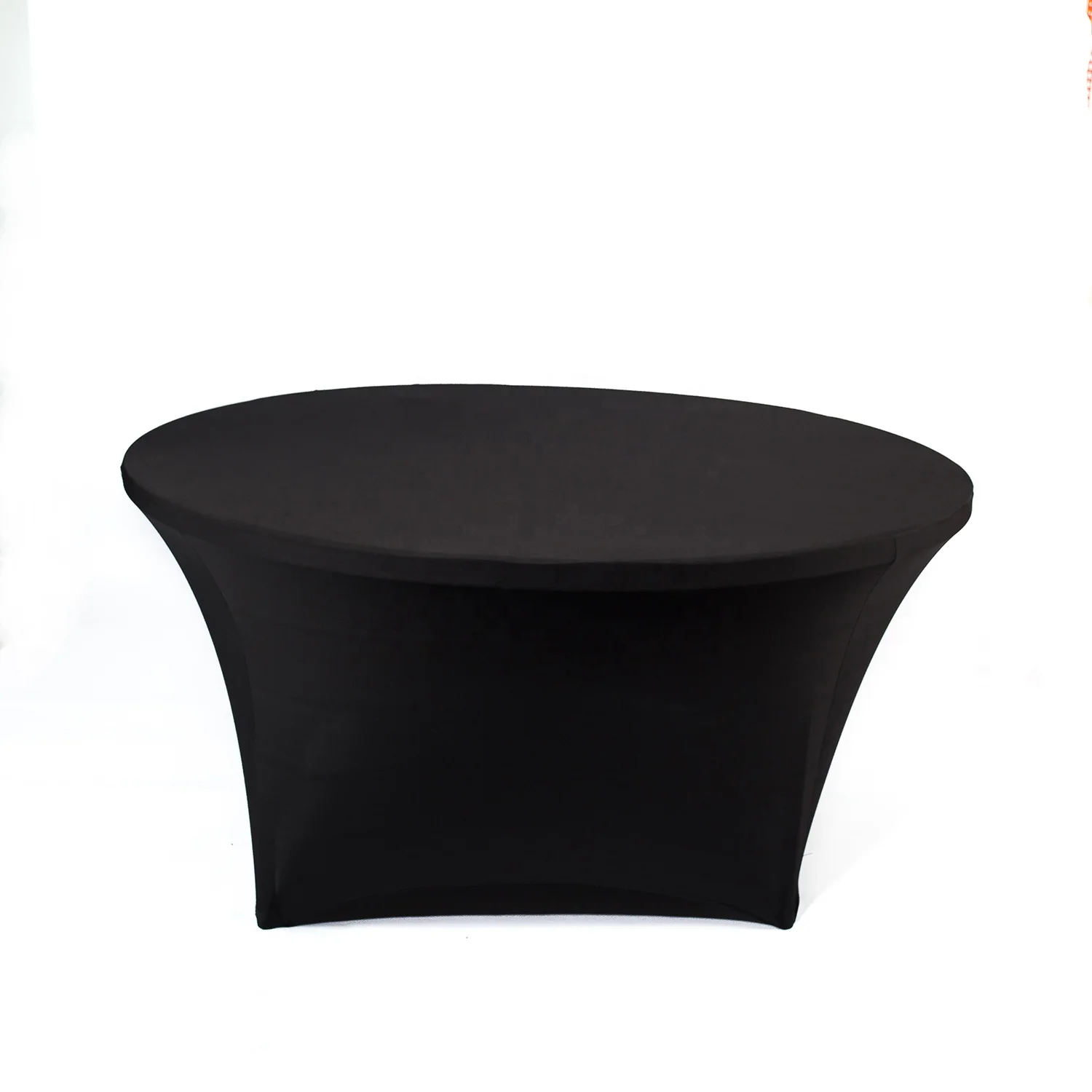 Черный 60 дюймов 5 футов круглый эластичный спандекс планшет