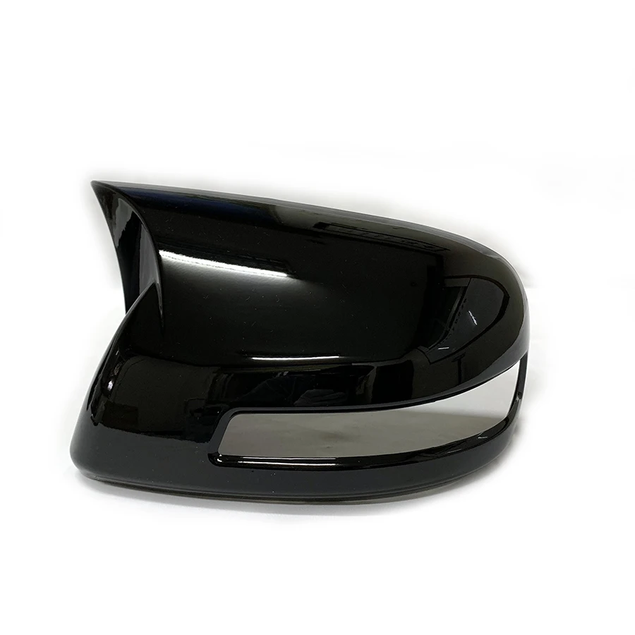 product abs stick on gloss black look rear view mirror covers with light gap for honda civic 9th 2012   2015 2013 2014 auto body kits-7