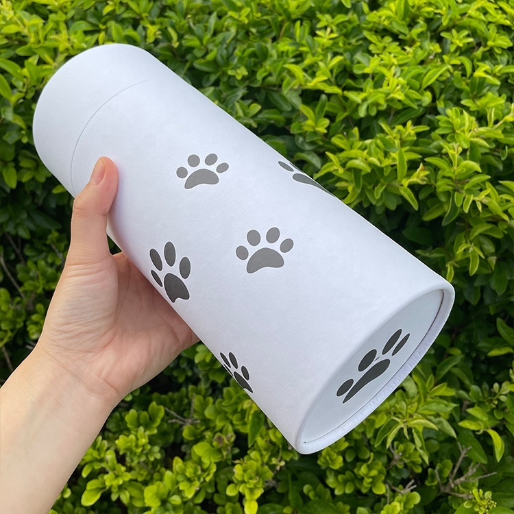 Human animal cremation ashes scattering tube dog paper pet urns biodegradable for cats