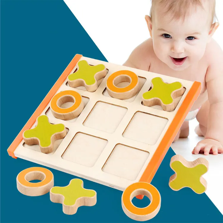 Монтессори дошкольного образования деревянный пазл строительные блоки