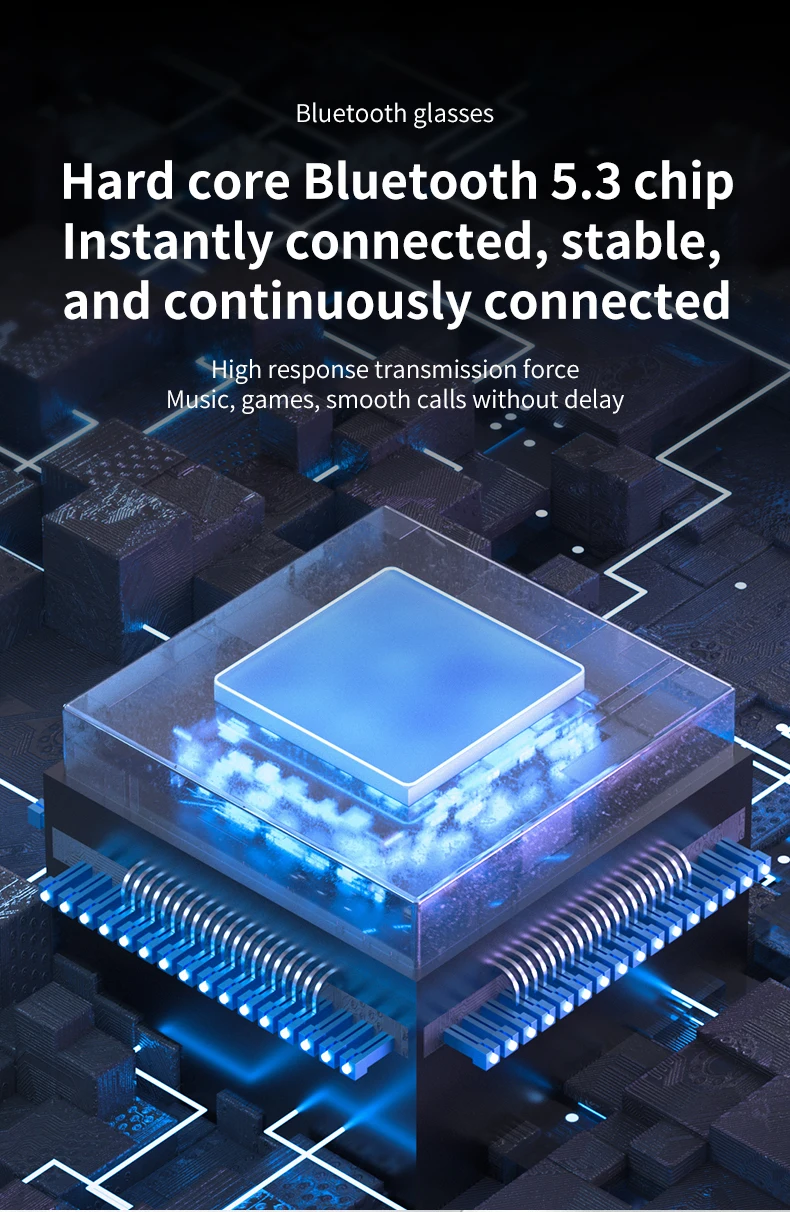 Smart Wearable Headset MZ03 Women Fashion Sunglasses Navigation Voice Assistant Men Outdoor Music Smart Glasses with BT Speaker