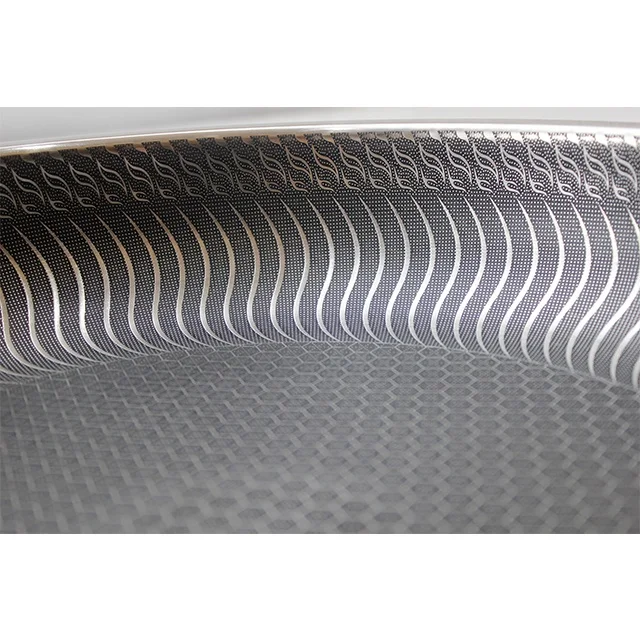 26 28 30 32cm Grill pan Food grade 304 stainless steel Honeycomb frying pan with stainless steel handle