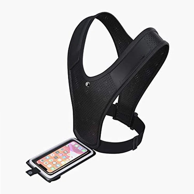 OEM Custom Logo Breathable Reflective Running Vests Hydration Bottle Chest Pack Gear Cycling Phone Holder Running Vest