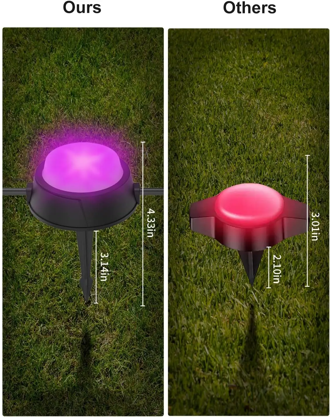 product 15 pack smart tuya app control rgbicw music sync pathway lightsground lightsoutdoor lawn light for garden yard patiodecor-41