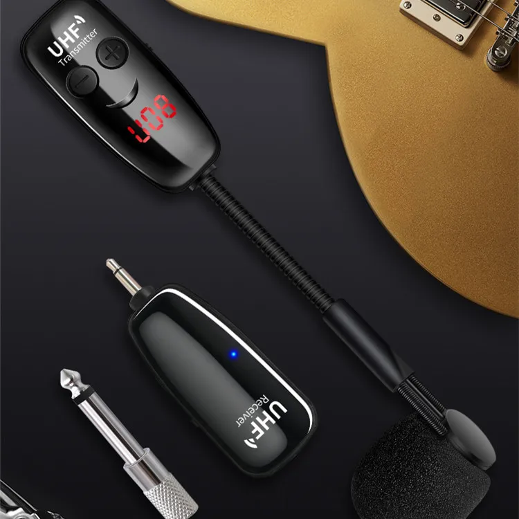 UHF サックスマイク ワイヤレスマイクシステム クリップオン 楽器用