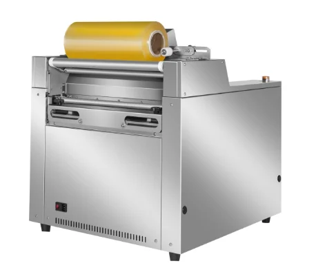 304 Stainless Tabletop Semi-automatic Stretch Film Packing Machine in Supermarket Mall for Vegetables Fruits Fresh Food Eggs