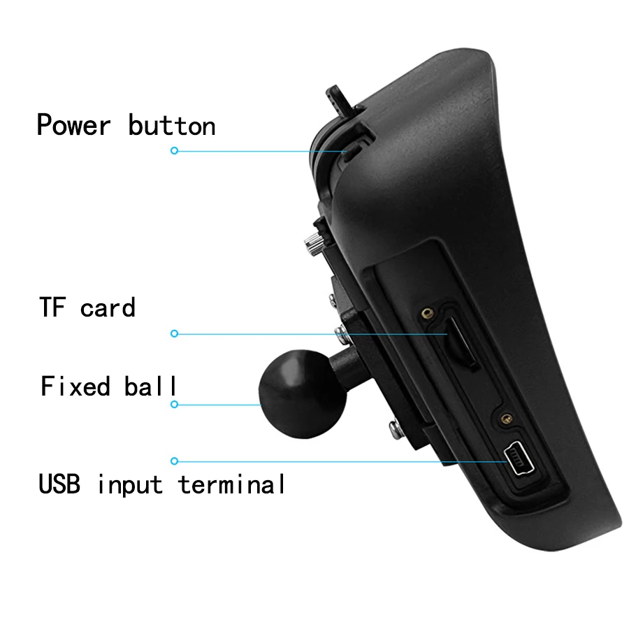 5Inch Touch Screen Portable Motorcycle LCD Display IPX7 Waterproof Monitor for Wireless Apple Carplay Moto  Android Auto GPS