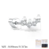 MSE0229-Earring Post - 8mm
