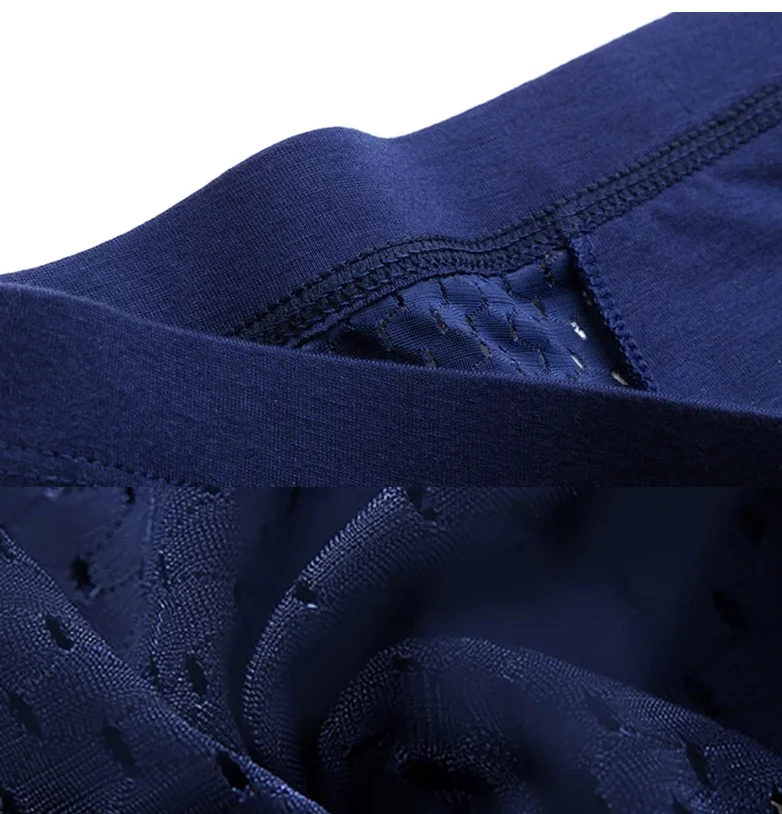 Latest Design Men Ice Silk Cooling Mesh Boxer Shorts Underwear Men Breathable Boxers