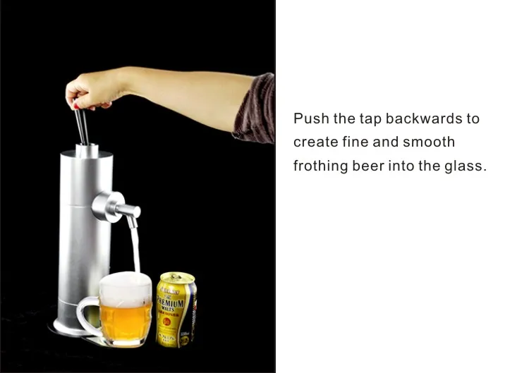 Portable Cooler Aerator Machine Server Beer Foamer Beer Bubble Maker Home Bar Supplies Bottled Canned Delicious Beer Foam Maker manufacture