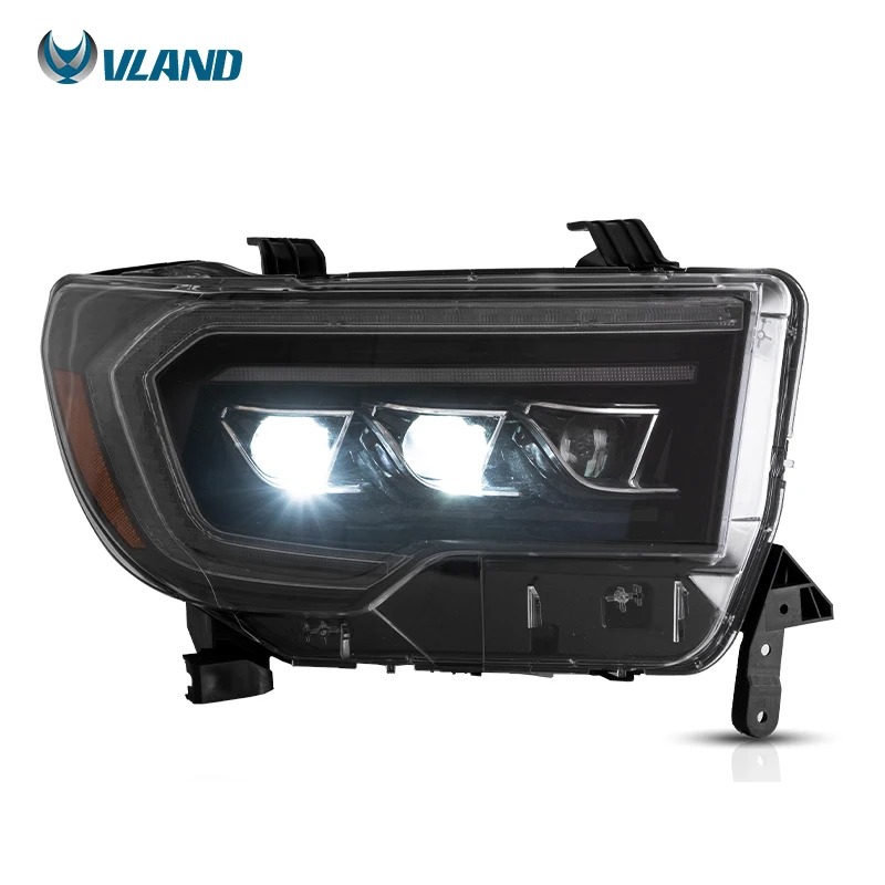 LED Daytime Running Lights For 2007-2013 Toyota Tundra & 2008-2017 Sequoia - DRL With Amber Turn Signals