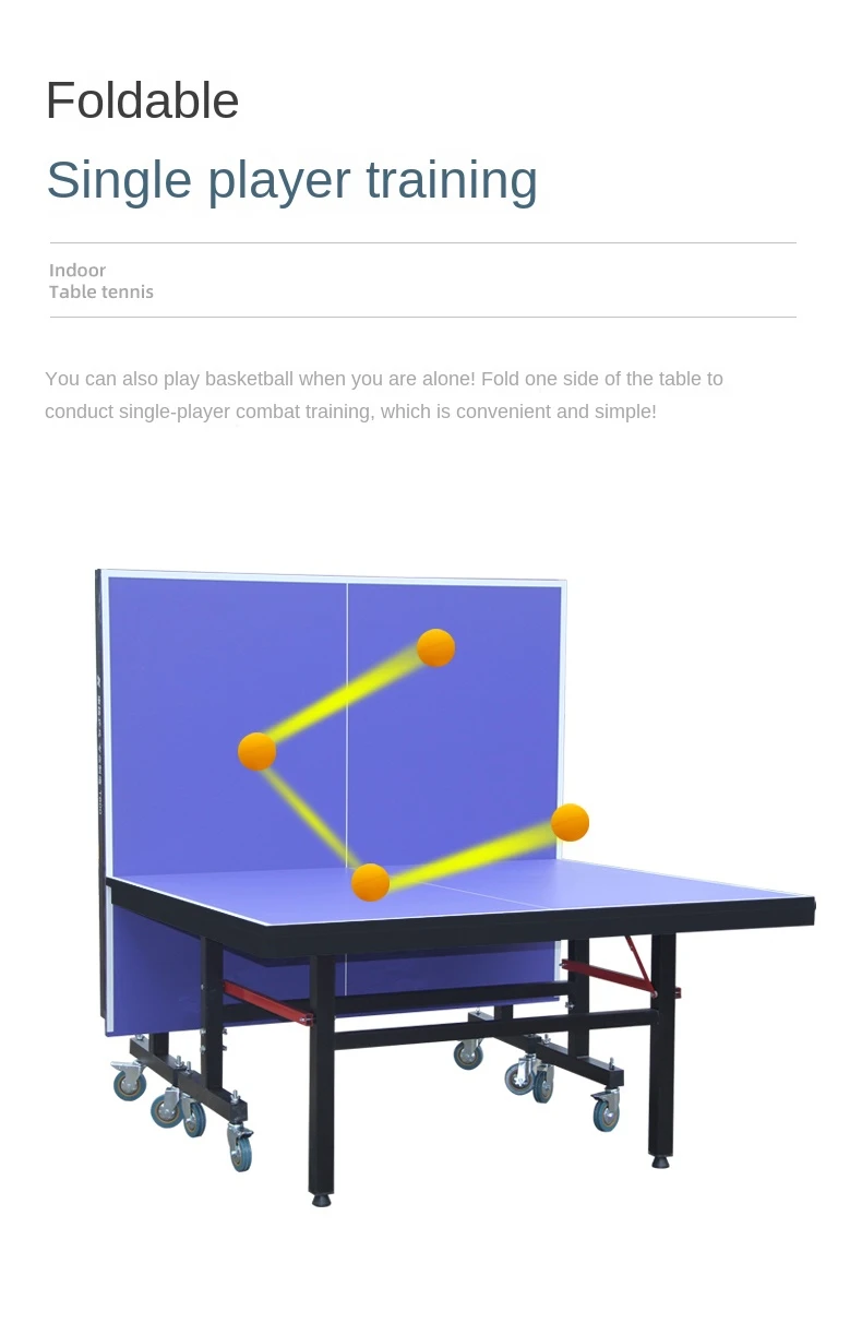 Household Indoor And Outdoor Table Tennis Table,Movable And Foldable