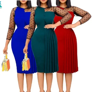 New Fashion Slim-fit Warp Hips Split Professional Dress Women's Dress Women's Office Dress