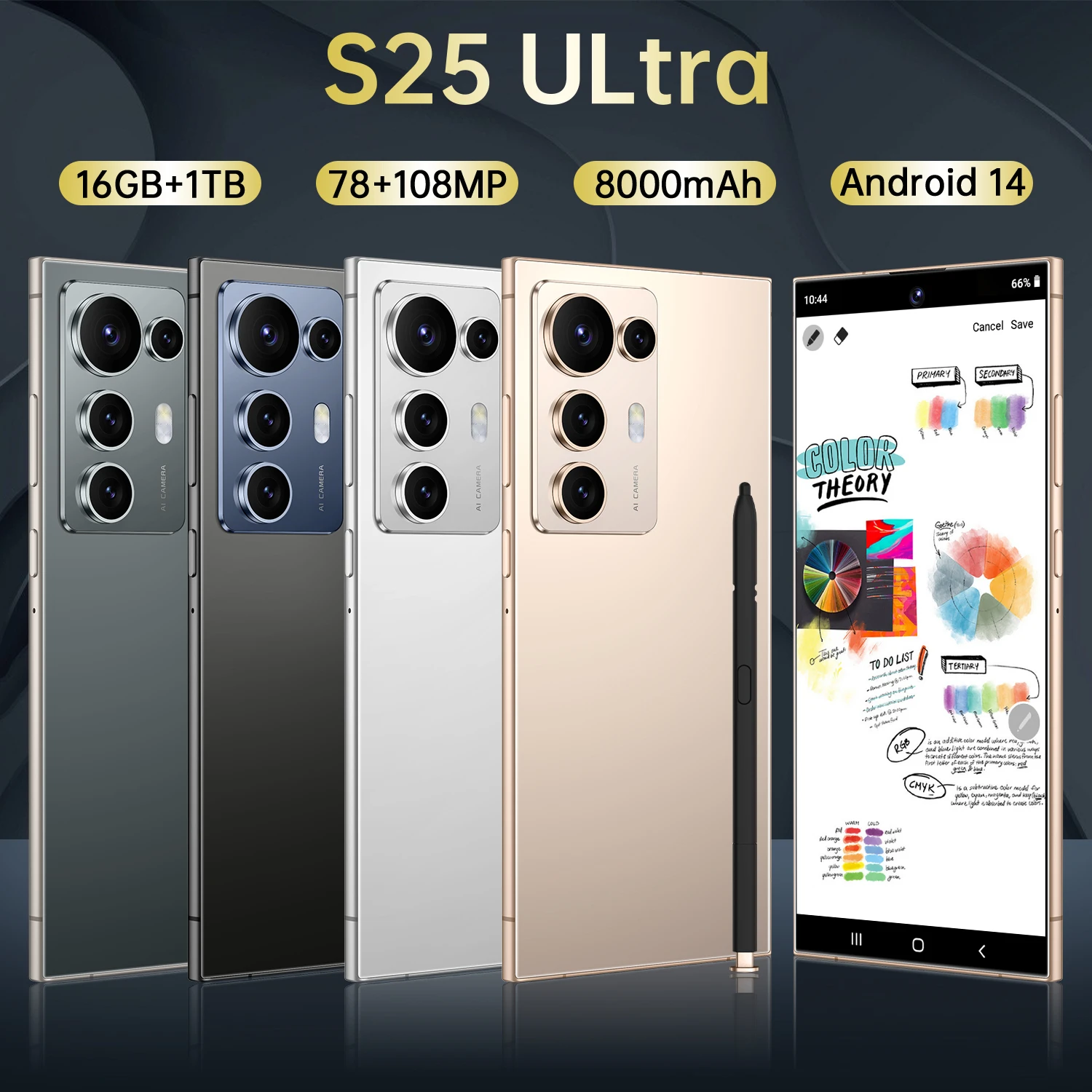 C25+ ULTRA Smartphone - 7.3 Inch HD Display, Dual SIM LTE