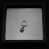 E063-Silver 1 Hoop Earring (Single Piece)