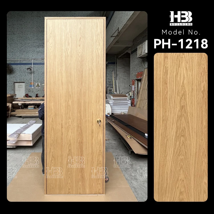 American Over Size Prehung Flush Design Conceal Hidden Hinge Residential Solid Wood Modern Interior Room Door for House