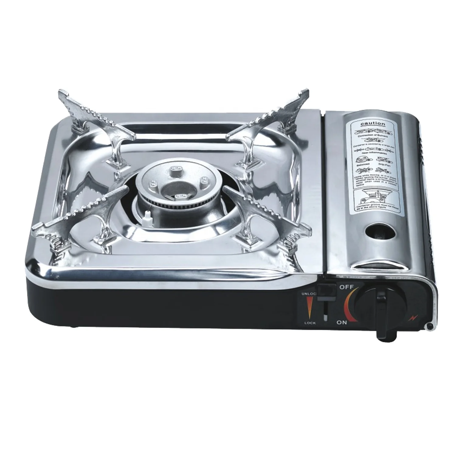 COMPACT CAMPING GAS STOVE a portable cooker with auto ignition 