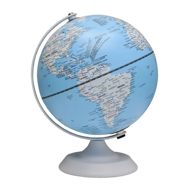 20CM World Globe Illuminated AR Globe with Stand Educational LED Augmented Reality Earth Globe for Kids Learning PC-849LM5