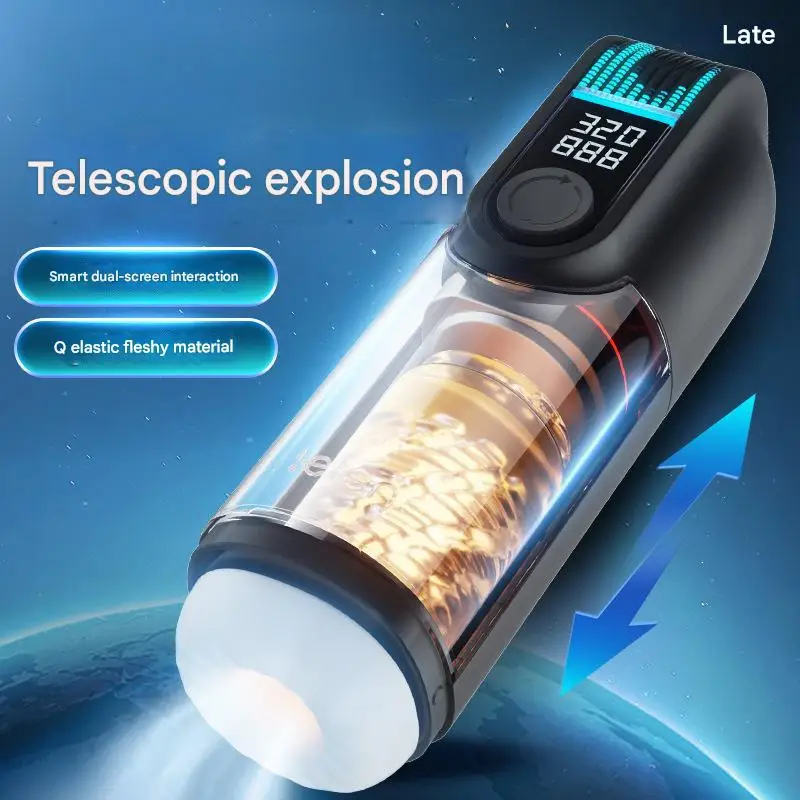 Iron Man Adult Digital Display TPE Material Masturbator Modern Sex Toy
