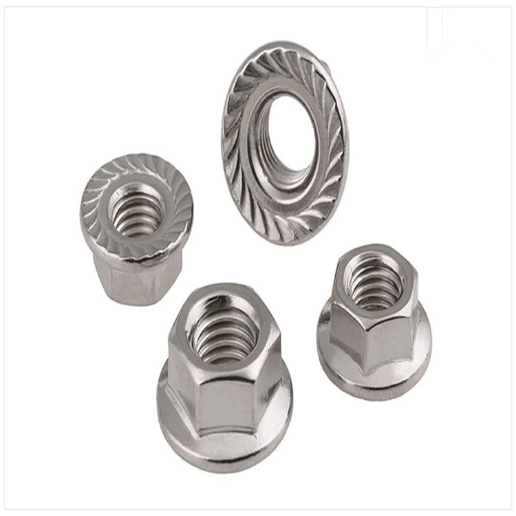 M3m16 Stainless Steel Flange Nut M20 Hex M16 Nuts M10 Low Carbon Zinc