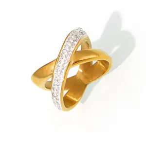 Rings Versatile Personality Party X-shaped Geometric Irregularities Advertising Gifts Wholesale Engagement Stackable Rings
