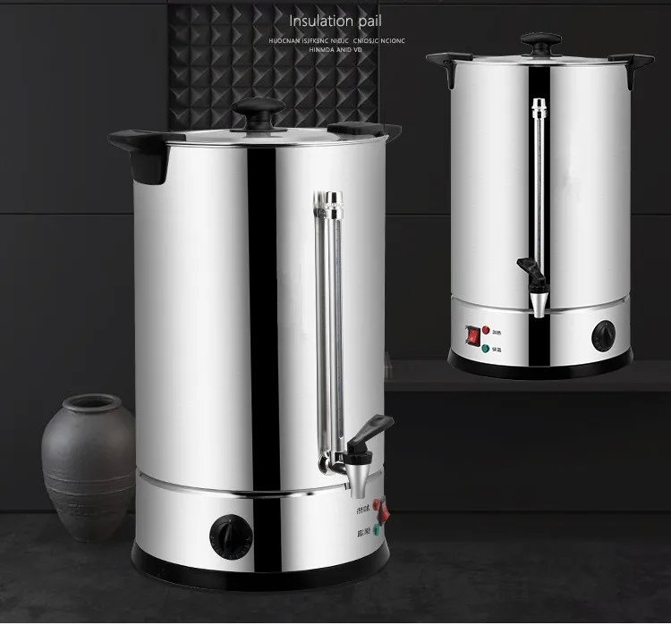 Stainless Steel Thermos Milk Tea Bucket Insulated Vacuum Hot Drinking