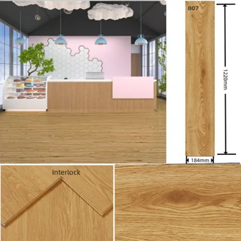 Customized Wood Grain Waterproof Luxury Wear Resistant Plastic Vinyl Click Unilin PVC Spc Floor