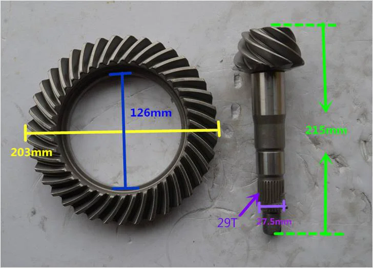 Crown and Pinion with 8/35 Ratio OE 9043500039 for Benz