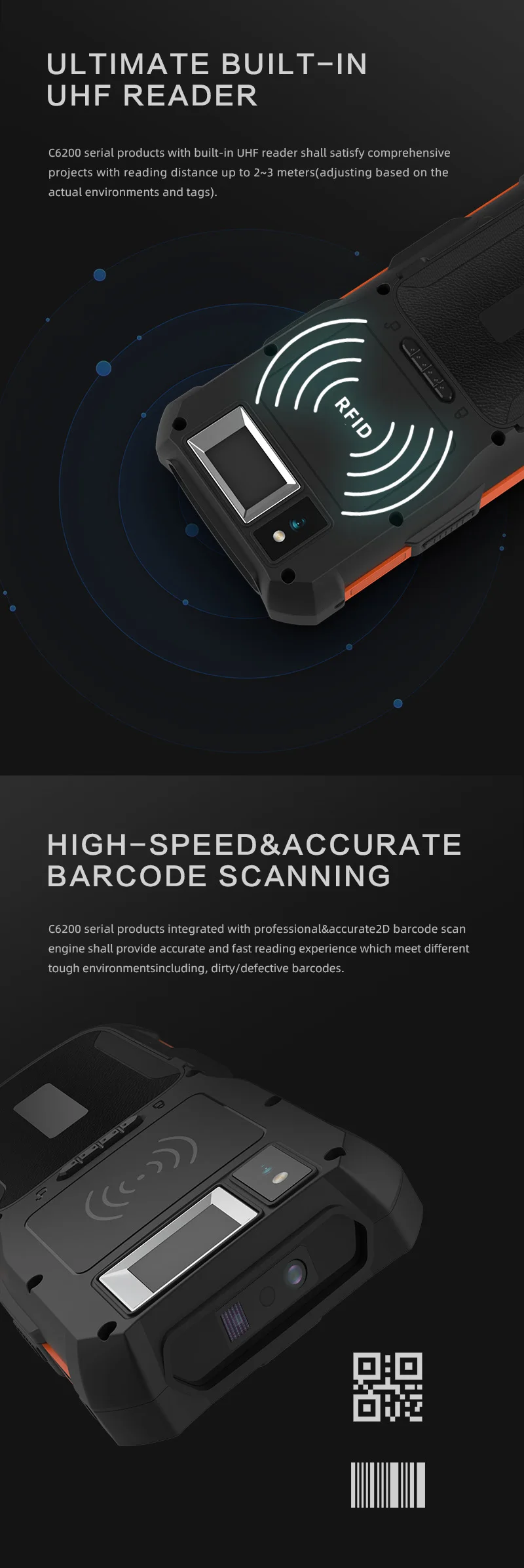 Android 13 Rfid Uhf 2d Handheld Pda Reader Buy Handheld Pdf Reader,Android 13 Reader,Uhf Rfid