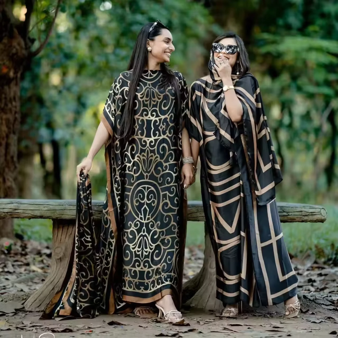 SF2025 2025 nouvelles dames africaines mode soie imprimé robes